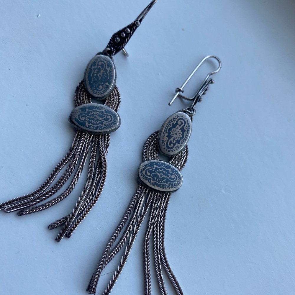 Solid Silver Earrings - image 1